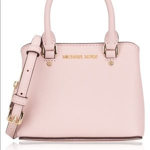 Michael Kors Savannah Mini Xbody Leather. Blossom